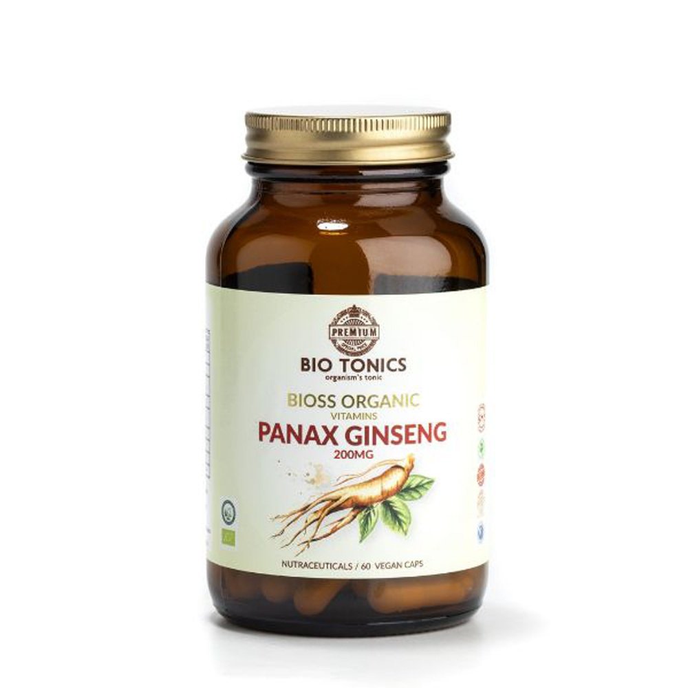 Panax Ginseng 200mg - Βιολογική - 60 Vegan Κάψουλες