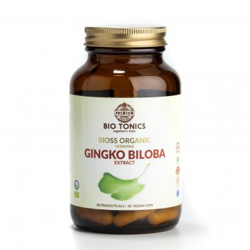 AMHES Ginkgo Biloba Extract 120mg - Βιολογικό - 60 Vegan Κάψουλες