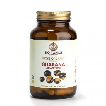 AMHES Guarana Extract 210mg - Βιολογικό - 60 Vegan Κάψουλες