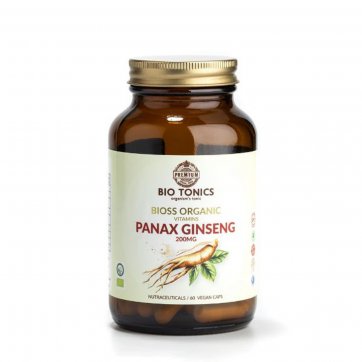 AMHES Panax Ginseng 200mg - Βιολογική - 60 Vegan Κάψουλες